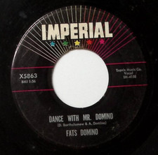 FATS DOMINO DANCE WITH MR. DOMINO/NOTHING NEW IMPERIAL RECORDS VINYL 45 62-13