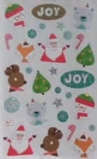 Mrs Grossman`s CHRISTMAS JOY  Reflections Stickers 2014 tree Santa candy cane