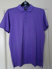 HUGO BOSS Black Label Men  s Cotton Polo Shirt Dark Lavender Size XL Regular Fit