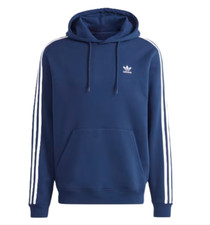 adidas Men's Adicolor Classics 3-Stripes Hoodie Navy Blue/White IL2489 i