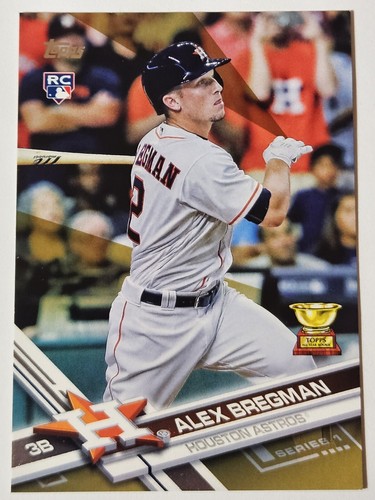 Alex Bregman 2017 Topps Gold Rookie Card #341 Astros - Picture 1 of 10