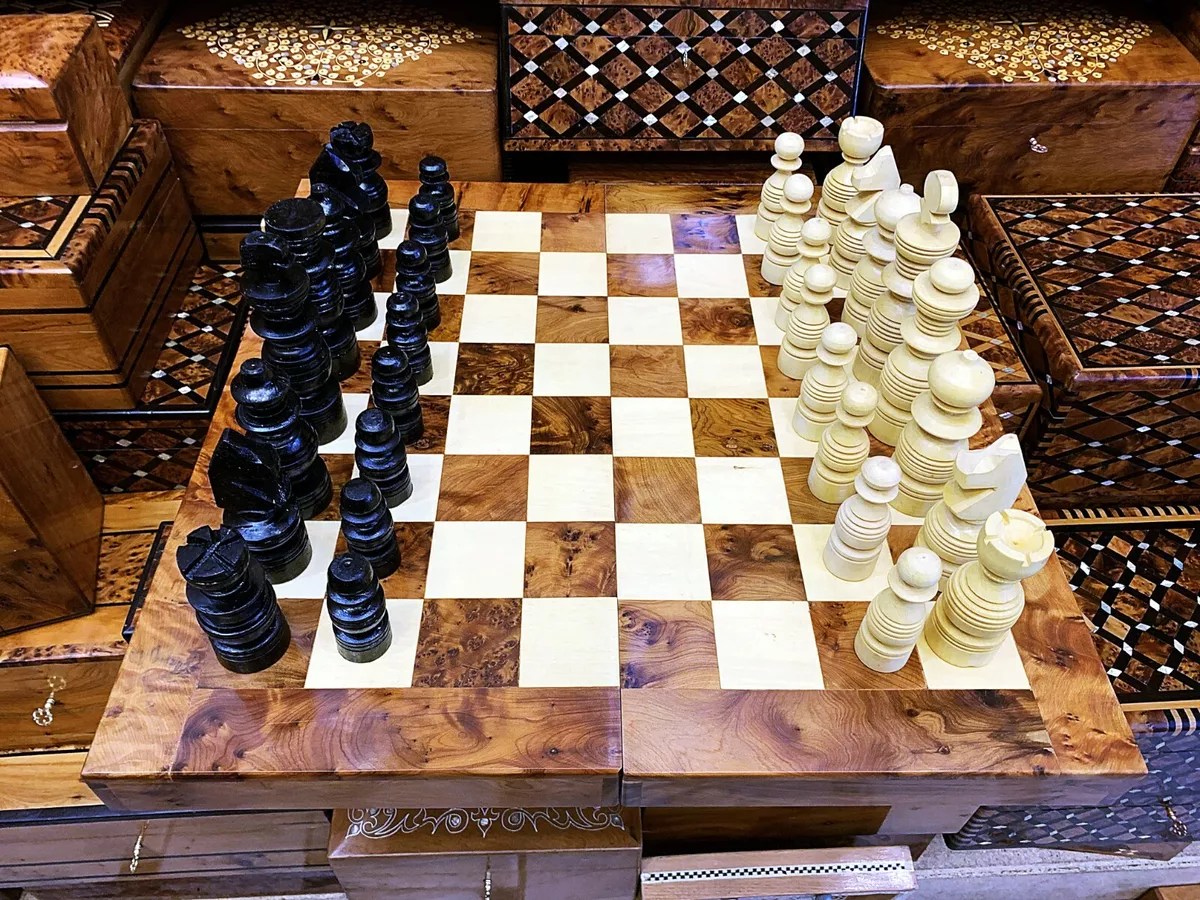 Chess Wooden Set - Large (Xadrez)