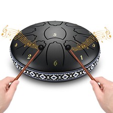 Tongue Drum 11 Noten 6 Zoll Zungentrommel Scheibentrommel Steel Pan Töne Scheibe