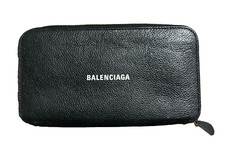 Balenciaga Black Calfskin Leather Wallet