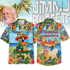 Jimmy Buffett Margaritaville Summer Hawaiian Shirt 3D For Men UR312