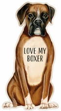 Boxer Hund Motiv K&uuml;hlschrankmagnet In Tierform