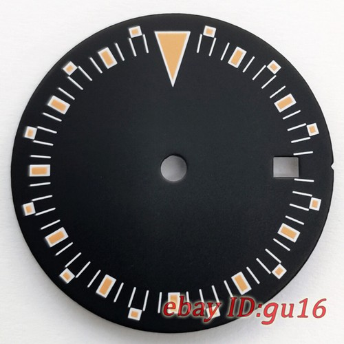 29mm luminous black white dial Fit ETA 2824 2836 Miyota 8215 DG2813 Movement - Picture 3 of 10