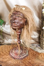 Shrunken Head reproduction Tsantsa by Local Tribesmen Oddities curiosities gift