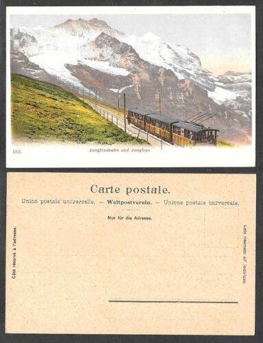 Early Switzerland Undivided Back Postcard - Jungfraubahn - Railroad Train - Afbeelding 1 van 1