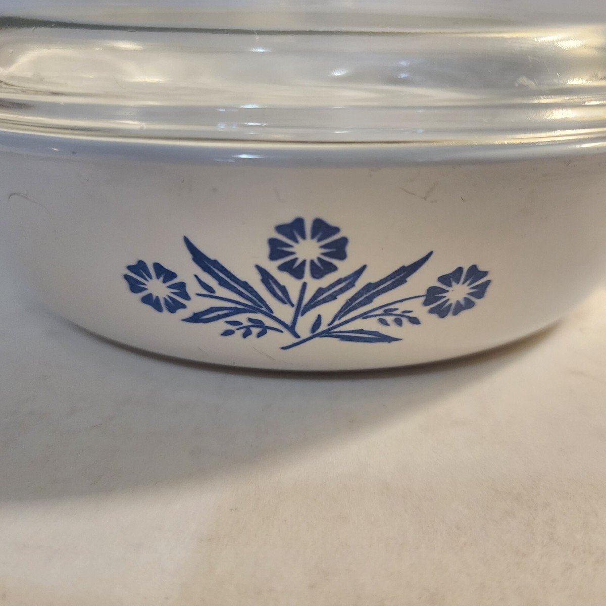 corning ware blue cornflower small handled casserole/pan P-38-B w