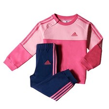 3105 ADIDAS TUTA BAMBINA GINNASTICA JR COTTON TUTINA TRACKSUIT INFANT  S21417