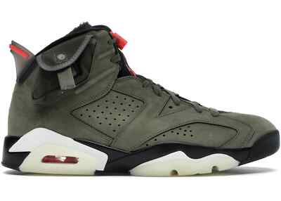 Nike Air Jordan 6 VI Retro Travis Scott Cactus Jack Olive Size 16. CN1084-200