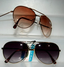 2 tinted Bifocal Reading Glasses Power 2.50 Aviator clasic outdoors sunreaders