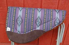 RIDERS CHOICE SADDLE PAD PURPLE AZTEC BARREL FREE SHIP NEW MADE IN ALABAMA USA