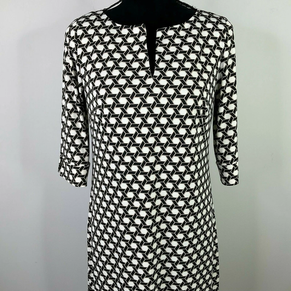 Vestido para mujer Laundry by Design cambio geométrico manga 3/4 talla 4 Foto 4 de 4