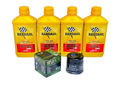 Set Service 4LT BARDAHL XTC C60 15W50 + Filter SUZUKI Lt 500 '' 02-12