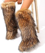 Women Faux Fur Boot Covers Cozy Winter Fuzzy Leg Warmers And Cuffs Boot Wraps