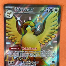 Pokémon TCG Pidgeot ex 221/091 Art Holo Mint Condition Stage 2 read description