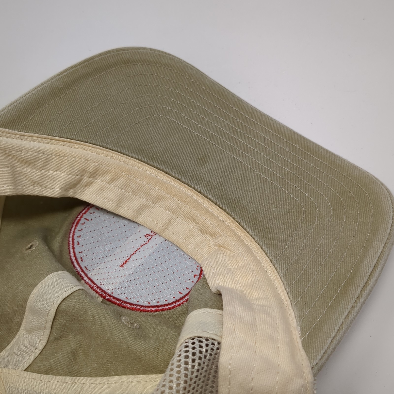 Opaa! Patch Strapback Trucker Hat Beige One Size … - image 8