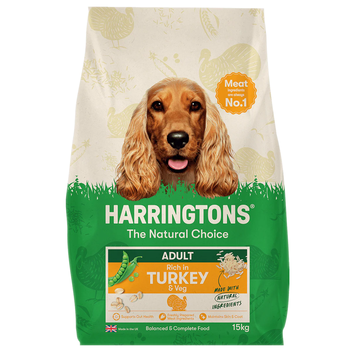 Harringtons Turkey And Veg 15kg