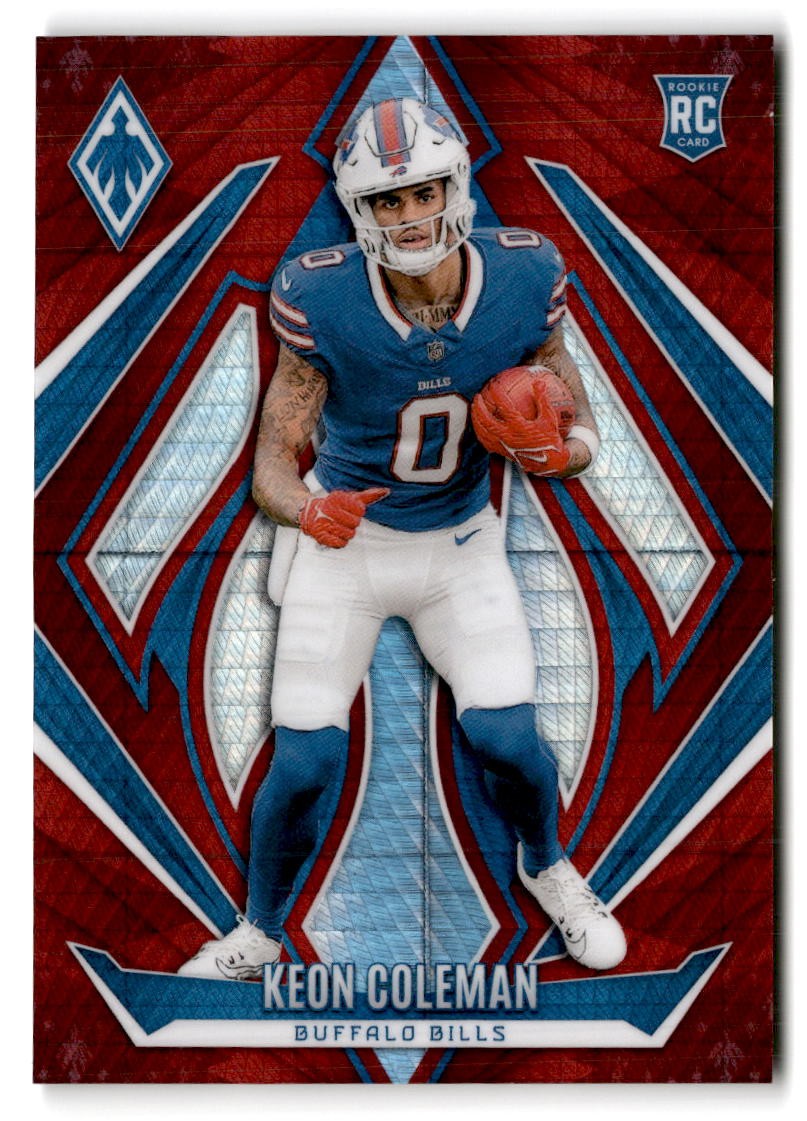 2024 Panini Phoenix #213 Keon Coleman Red Hyper #/140