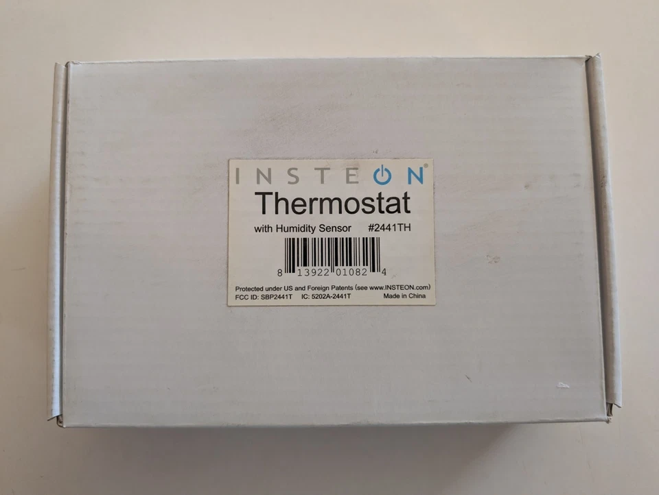 INSTEON Wired 2441TH Smart Home Thermostat White w/ Humidity Sensor - Image 2 of 2