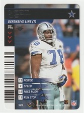 Leon Lett - Dallas (Football Card) 2001 Showdown - 2002 1st Ed # 120 - Mint