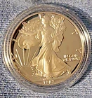 Silver American Eagle Proof Coin 1987 San Francisco Assay Office .999 Troy Oz.