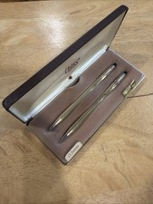 Cross 10K Gold-filled Ballpoint Pen  Pencil Set 4501 w/ Case New Old Stock