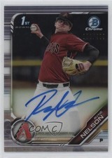 2019 Bowman Draft Chrome Pick Refractor 102/499 Ryne Nelson #CDA-RN Auto 2h5