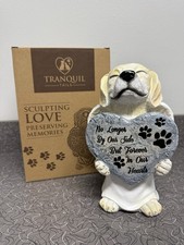 Dog Angel 9 Pet Memory Bereavement Statue No Longer by Our Side New in Box