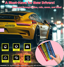 Student Driver Magnet for Car, 3 Pack Reflective Funny New Driver Car Magnets...