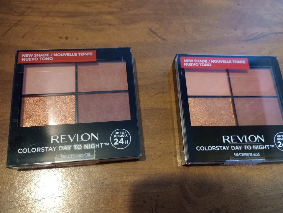 2 Pack Revlon ColorStay Day To Night 24Hr Eyeshadow Quad-  560 Stylish - Single - Image 2 of 4