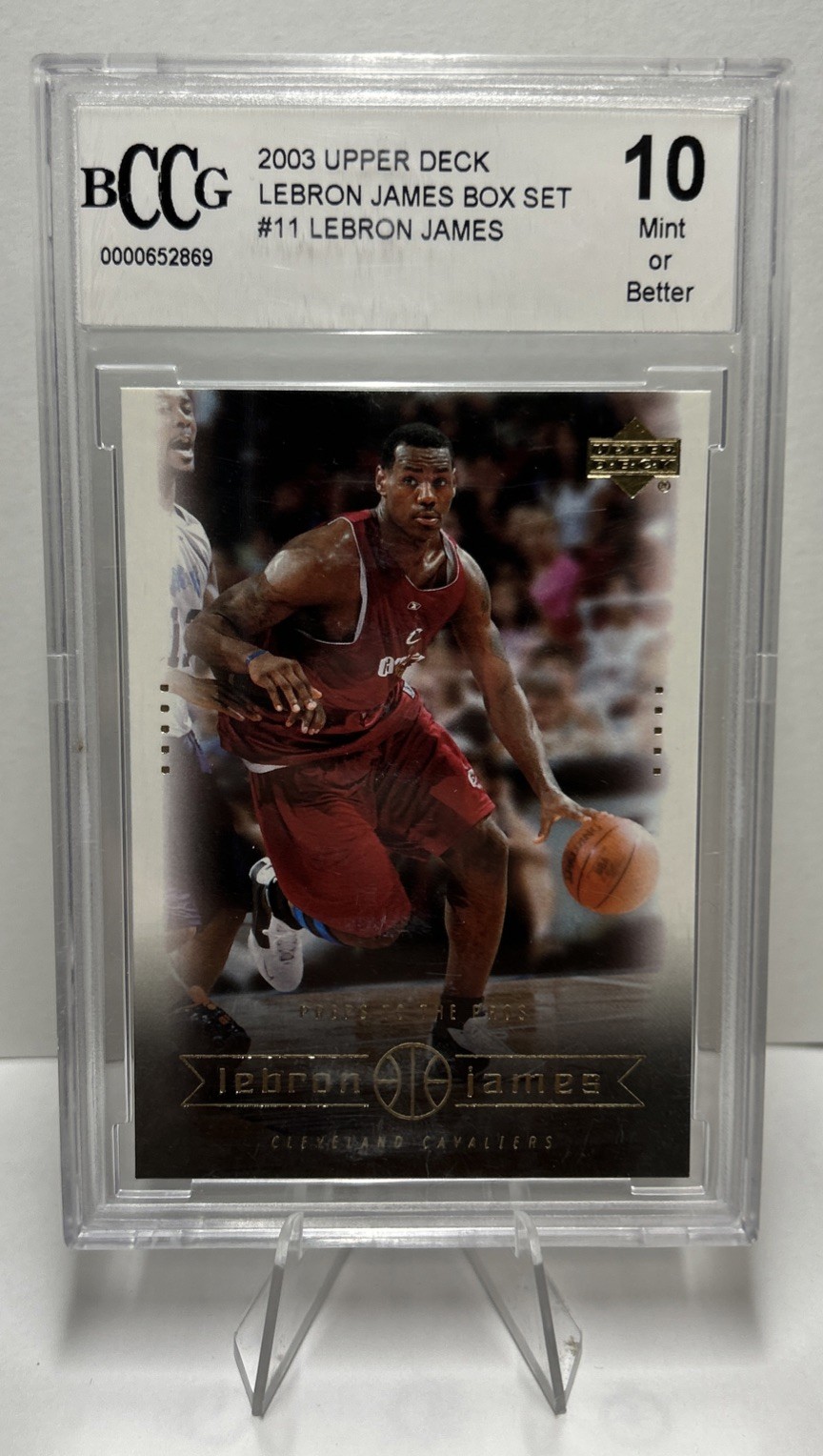 LEBRON JAMES BCCG 10 2003-04 UPPER DECK BOX SET #11 ROOKIE RC CARD CAVALIERS