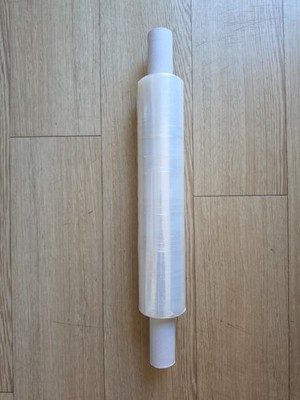 Klar Palettenfolie Stretch Schrumpffolie Stark verlängerter Kern 12mu 400mmx300m