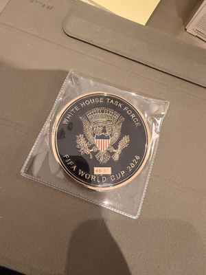 #ad White House Task Force FIFA WORLD CUP 2026 Challenge Coin Limited Edition $554.00