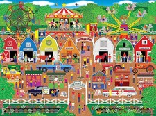 1000 Piece Home Country Farm Fair Jigsaw Puzzle Vibrant Americana Fun