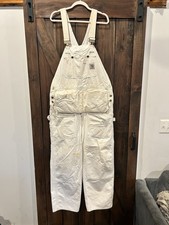 Men  s Vintage Carhartt Double Knee Overall Painter Bibs Union Made 40x32