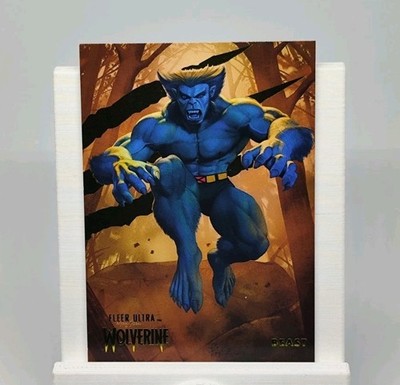 Fleer Ultra Wolverine Beast Trading Card Gold Foil  /90