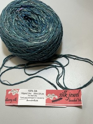 Pure MULBERRY SILK Yarn 100gr 3.5oz 225yds SILK JEWEL