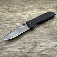 CRKT Drifter 6450K Folding Pocket Knife Plain Edge with Belt Clip