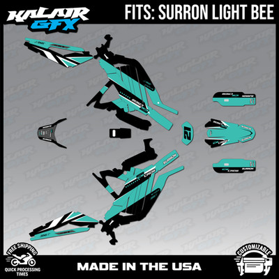 Graphics Kit for Surron Light Bee (All Years) Crew - TEAL