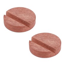 2pcs Wooden Cell Phone Stand Round Huanghuali Utility Mobile Phone Stand