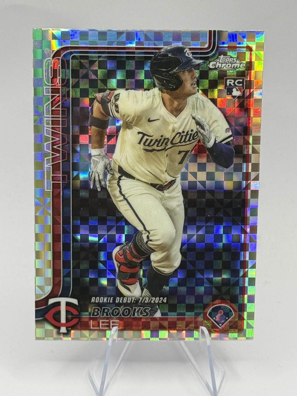 2025 Topps Chrome Update #USC6 Brooks Lee X-Fractors Rookie Card Minnesota Twins