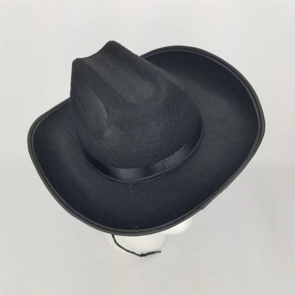 Детский ковбой гангстер шляпа черный костюм аксессуар Хэллоуин мальчиков/девочек - Изображение 3 из 4