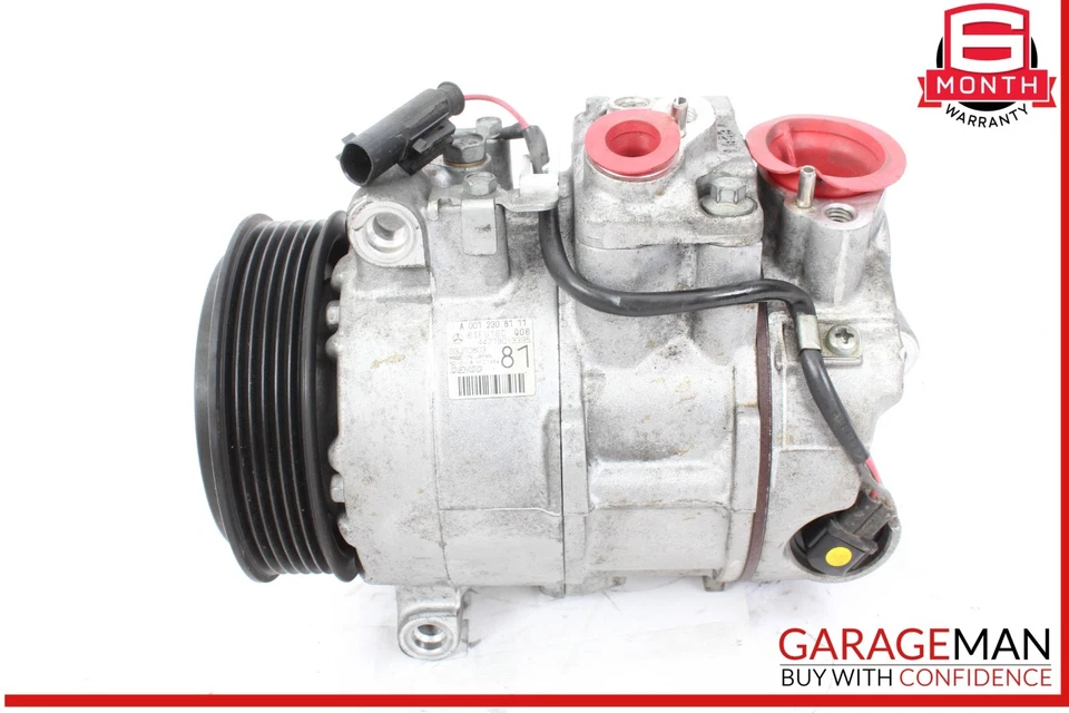 06-11 Mercedes W211 E350 M272 A/C compressor de ar condicionado 0012308111 fabricante de equipamento original - Imagem 3 de 4