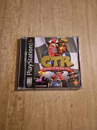 CTR Crash Team Racing PlayStation 1 PS1 Black Label Complete CIB