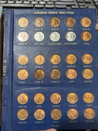 1941-1974 Lincoln Cent Album complete, All Coins BU (a couple of AU) nice set!