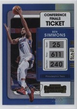 2021-22 Panini Contenders Conference Finals Ticket 18/75 Ben Simmons #77 4g8