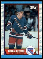 1989-90 Topps #136 Brian Leetch RC Rangers